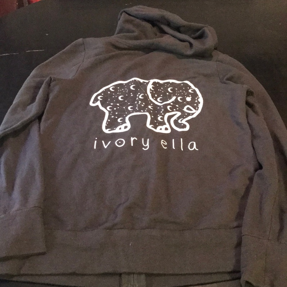 Looks New Green XS/S Ivory Ella Full Zip Hoodie